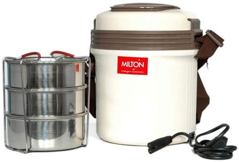 electric hot case tiffin lunch box milton|electric tiffin box 2 containers.